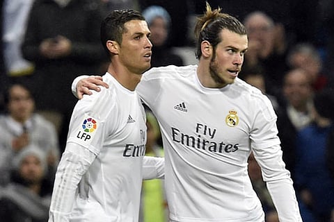 Cristiano Ronaldo (left) and Gareth Bale