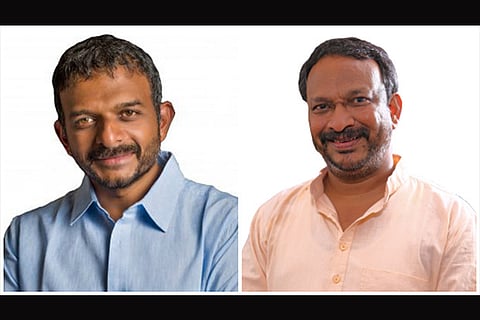 T M Krishna (left);  Bezwada Wilson (right) (Image: www.rmaf.org)