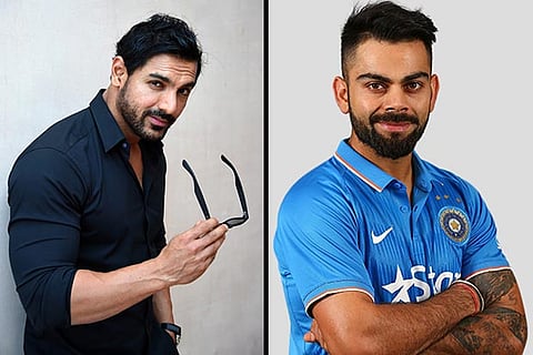 (L) John Abraham and (R) Virat Kohli