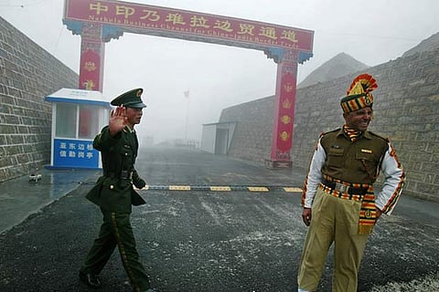 File photo of the China border