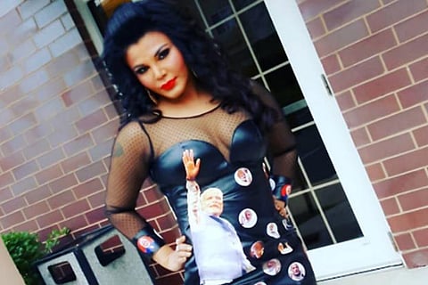 Rakhi Sawant in the controversial Modi outfit