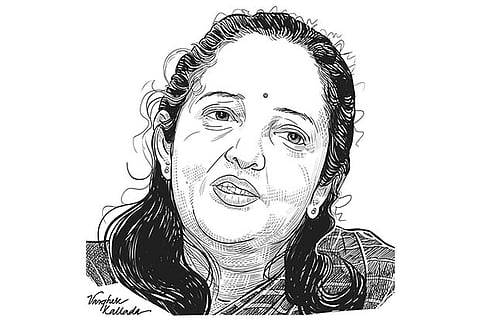 Dr Kalpana Sankar, Chairperson, Hand in Hand India (Illustration by Varghese Kallada)