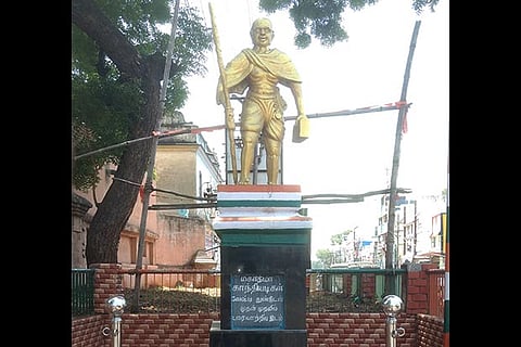 Gandhi Statue at Gandhi Pottal in Madurai