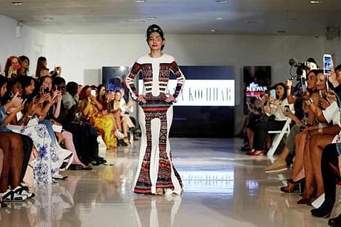 Indian model and acid attack survivor Reshma Quereshi in New York Fashion Week