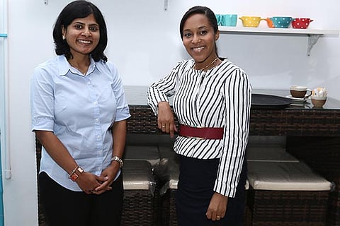 Dr Mridula Srinivasan with Ariel H Pollock