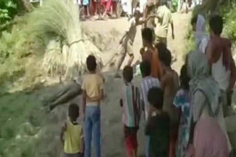 Bihar Police tied a rope around the neck of a dead man and dragged the body for hundreds of metres