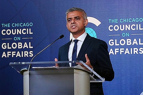 London Mayor Sadiq Khan speaks at The Chicago Council on Global Affairs