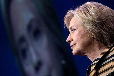 Democratic presidential nominee Hillary Clinton