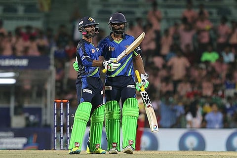 Abhinav Mukund and Dinesh Karthik; Insert: Ganesh Moorthy (Photos: Justin George)