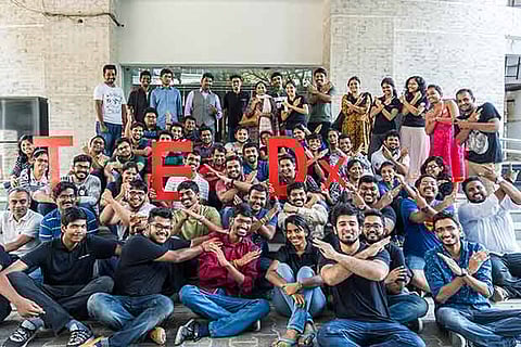 Participants of the first TEDxNapierBridgeSalon held at IIT Research Park in the city