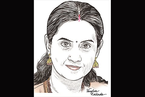 Dr Saundarya Rajesh, Founder-President, AVTAR Group (Illustration by Varghese Kallada)