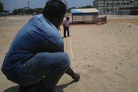 DRDO officials at work in Peikarumbu site on Thursday