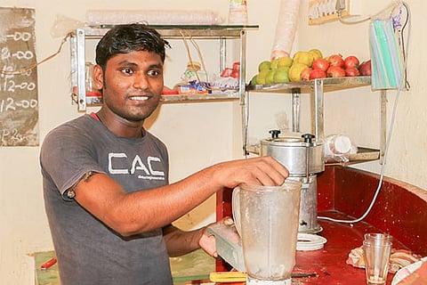 Lal Babu Yadav (23), Hotel Kitchen staff (Photo: Justin George)