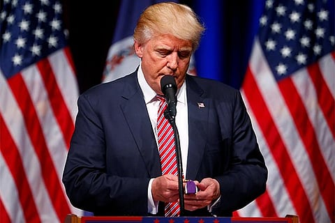 Republican presidential candidate Donald Trump