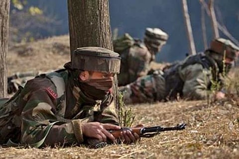 The firing which began in the morning continued for almost 40 minutes