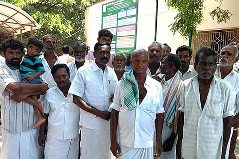 File photo of the farmers in Tiruchy