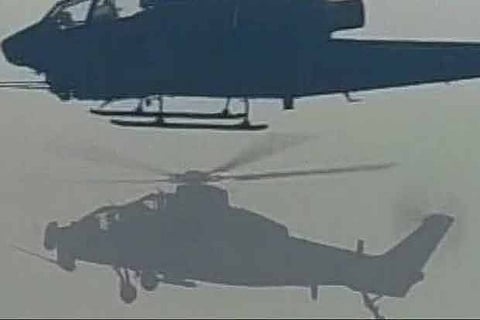 Pakistan showcases new Chinese attack choppers in army drill against India