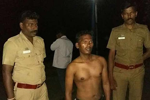 Paramasivan after he was rescued by the police at Aniyabaranallur