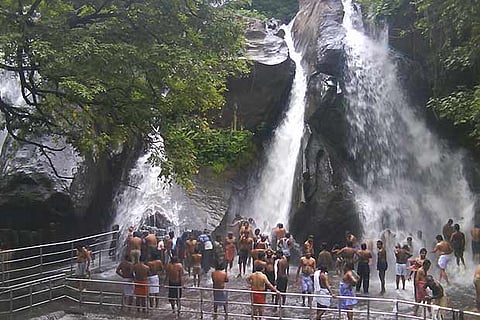 File photo of Courtallam water falls