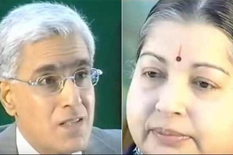 A screen shot of the interview