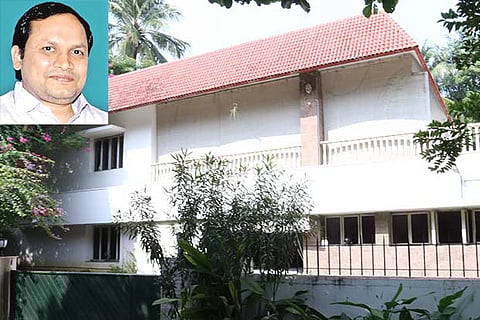 One of the many properties of Sekhar Reddy (inset) raided by IT sleuths (Photos: Manivasagan N)