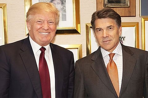 Donald Trump and Rick Perry