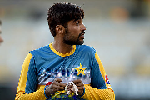 Pakistan?s Mohammed Amir during practice