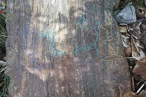 The stone inscription found on  a roadside near Hosur