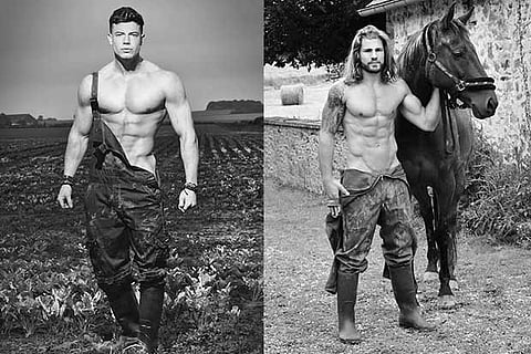 French farmers are the unlikely models of 2017 calendar (Photo courtesy: Fred Goudon)