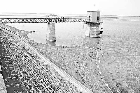 Water in the Puzhal lake is hardly enough to meet the needs of the city