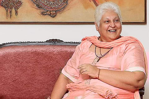 Neerja Malik, 61 is a two-time ?Cancer Conqueror?, counsellor and author of I Inspire (Photo:Vinodh)