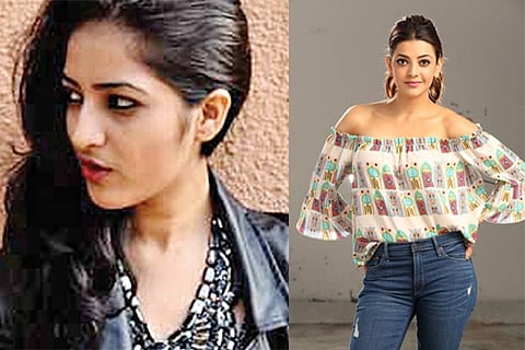 Prachiti Parakh; (right) Kajal Agarwal