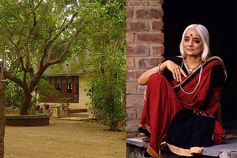 SPACES in Besant Nagar; (right) dancer Chandralekha