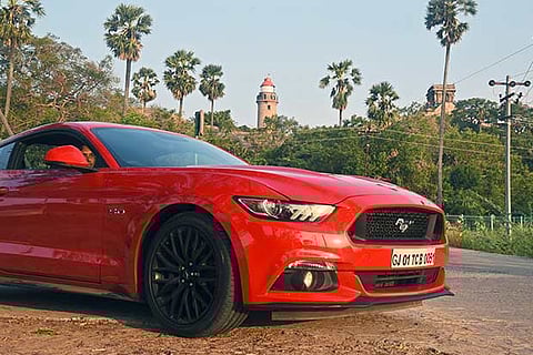 The Mustang is available in six colours