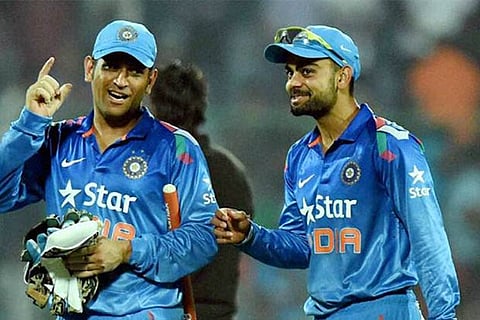 Mahendra Singh Dhoni and Virat Kohli