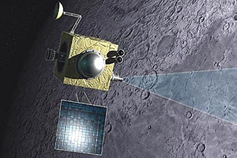 A pictorial representations of Chandrayaan-1