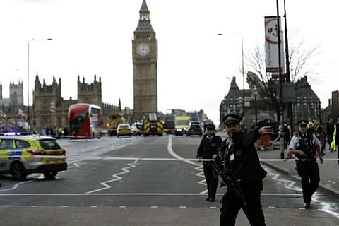 British police arrest seven in probe into attack on parliament