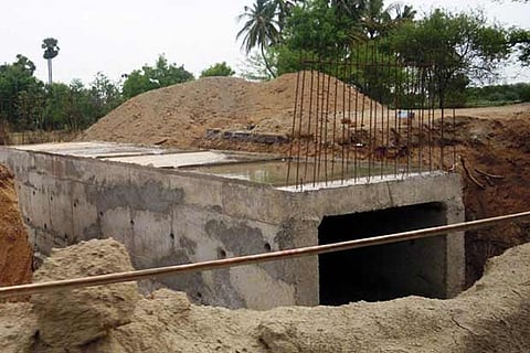 Work in progress on Madurai-Ramanathapuram Road