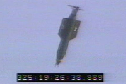 The GBU-43/B is launched from a MC-130E Combat Talon I at Eglain AirForce Base in US on Nov 21, 2003