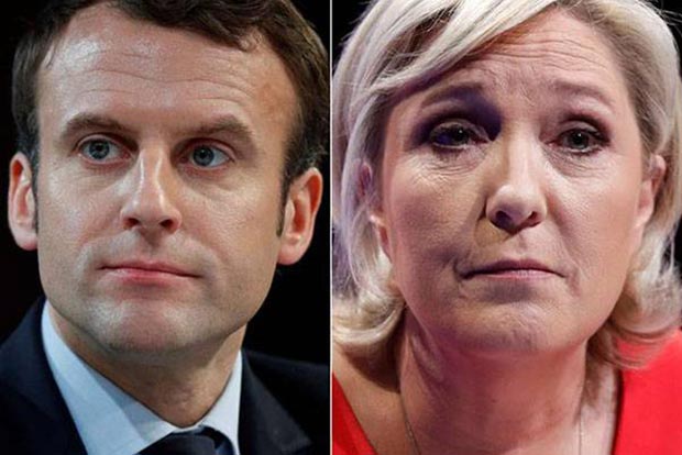 Emmanuel Macron and Marine Le Pen