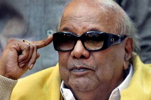 DMK chief M Karunanidhi