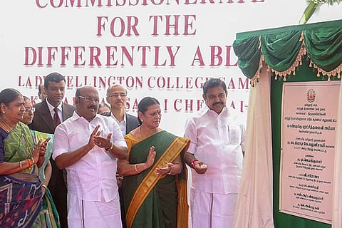 CM Edappadi Palanisamy inaugurates the new office of state Commissionerate for the differently abled