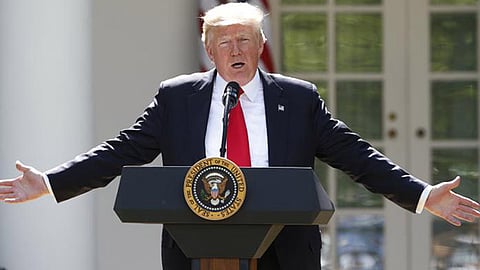 US President Donald Trump 