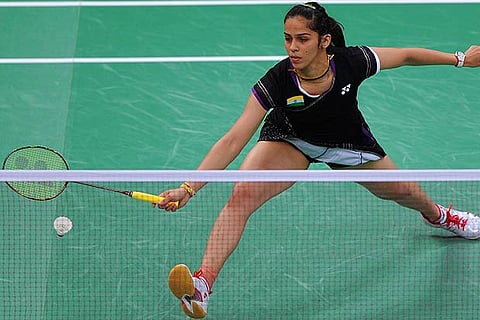 Ace Indian shuttler Saina Nehwal stormed into the second round of the Indonesia Super Series