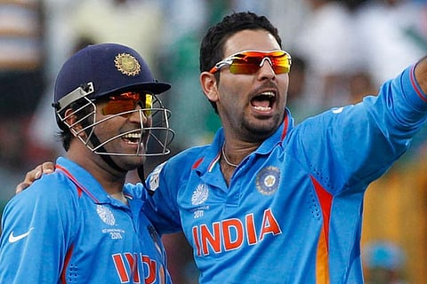  MS Dhoni and Yuvraj Singh