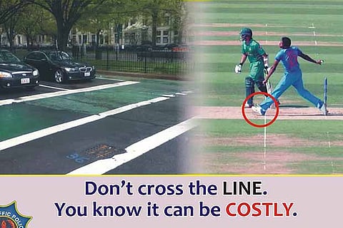 This picture is being used by Faisalabad police to warn citizens