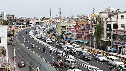 Representative image of traffic hit flyover