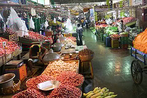 Shops at Koyambedu market (file photo)