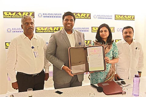 Kalasalingam University?s VC and Director with officials of SMART Training Resources