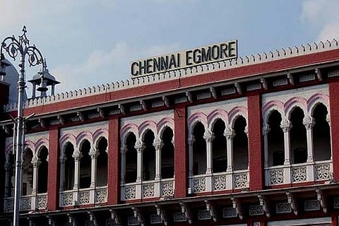 Egmore railway station, Chennai.